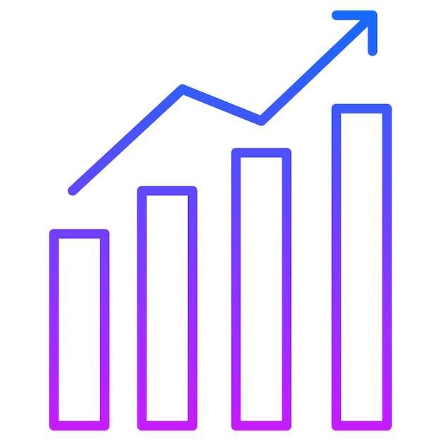 une flèche bleue pointant vers un graphique qui dit quot graphique quot
