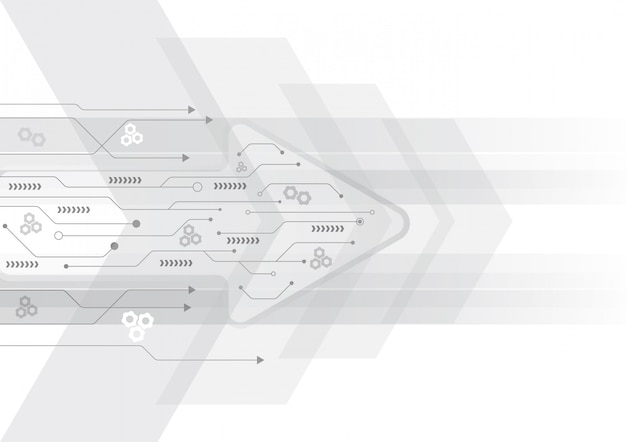 Flèche vitesse fond et technologie données charge design abstrait vectoriel