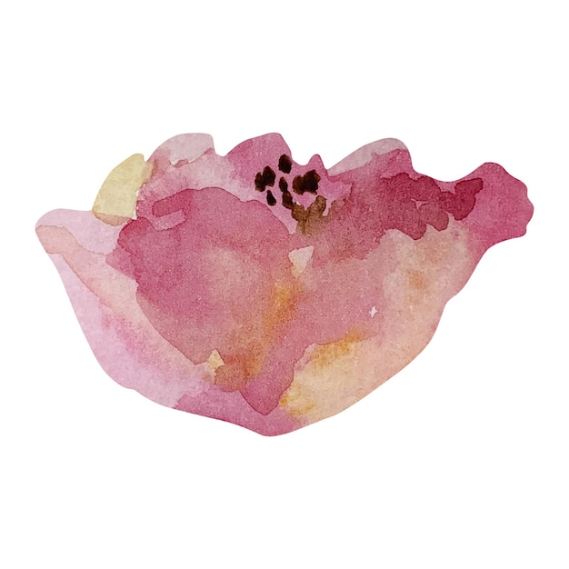 Fleur Abstraite Lumineuse Aquarelle Pour La Conception De Printemps