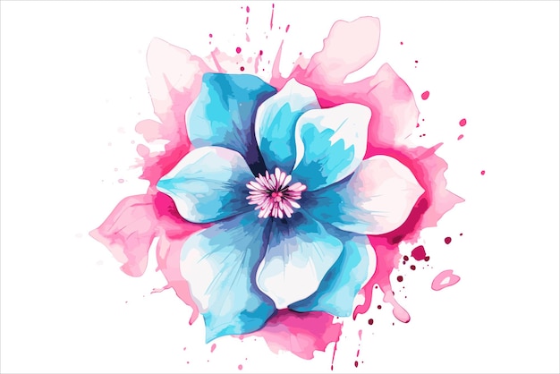 Fleur Aquarelle Nouveau Design Floral Aquarelle