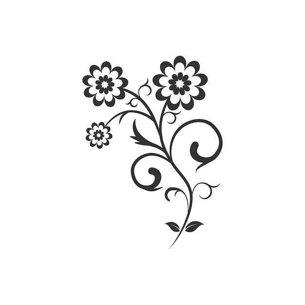 Fleur Botanique Floral élément D'illustration Vectorielle Isolé