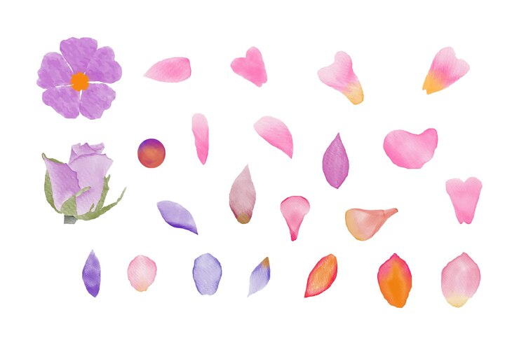 Une fleur avec un coeur dessus
