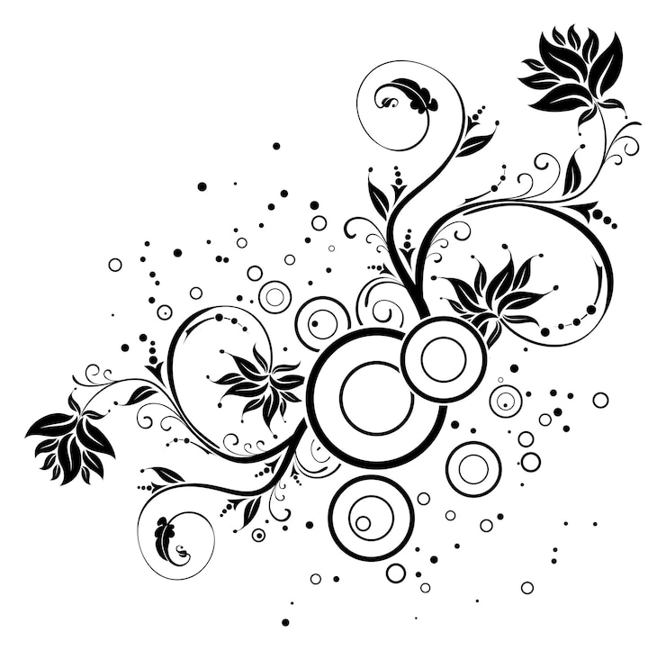 Vecteur fleur de fond