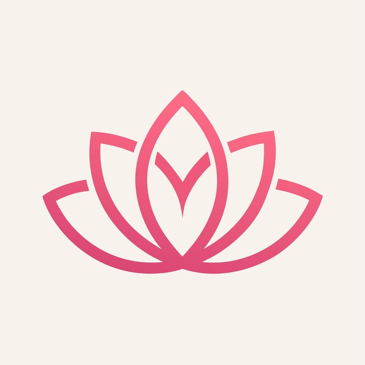 Vecteur fleur de lotus design de logo féminin vectoriel illustration d'icône