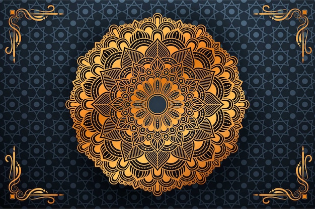 Fleur luxe mandala fond arabesque style