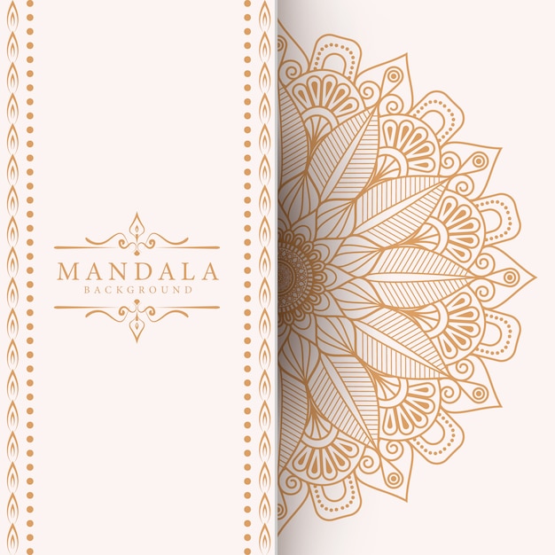 Fleur Luxe Mandala Fond Arabesque Style