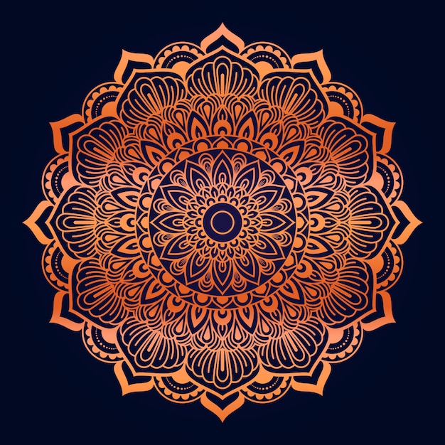 Fleur Luxe Mandala Fond Arabesque Style