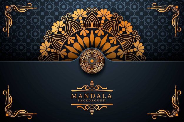 Fleur luxe mandala fond arabesque style