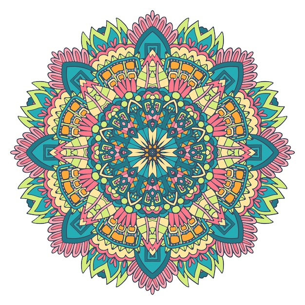Fleur de mandala art Doodle