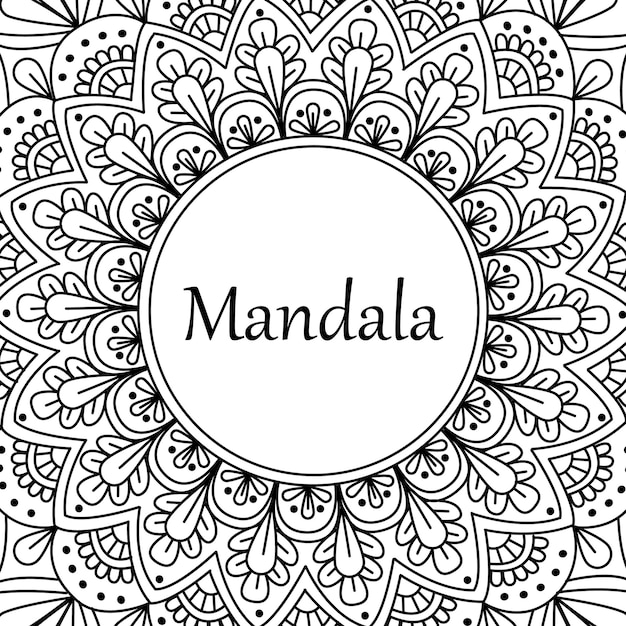 Fleur Mandala éléments Décoratifs Vintage Motif Oriental