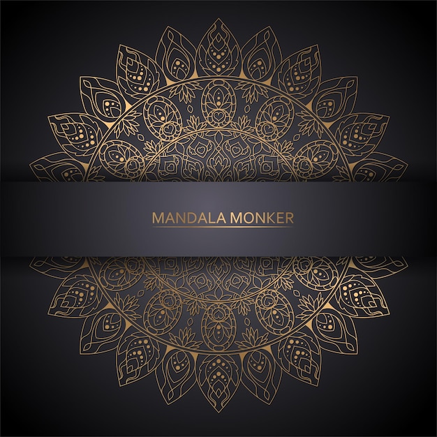 Fleur Mandala Or Illustration Vectorielle