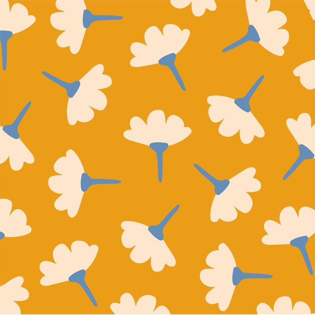 Fleur Motif Fond Médias Sociaux Post Illustration Vectorielle