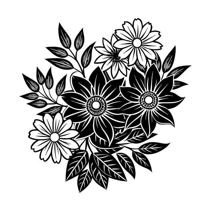 Vecteur fleur svg 2