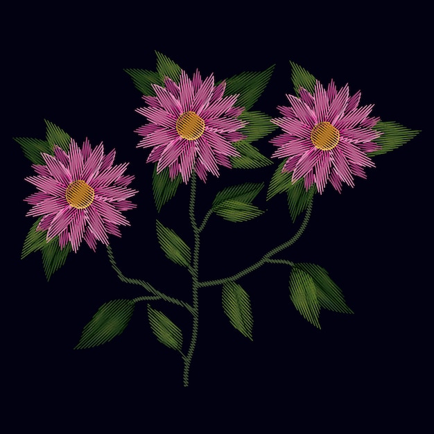 Fleurs De Chrysanthème Coloré