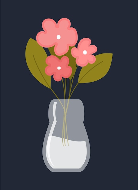 Fleurs dans un vase