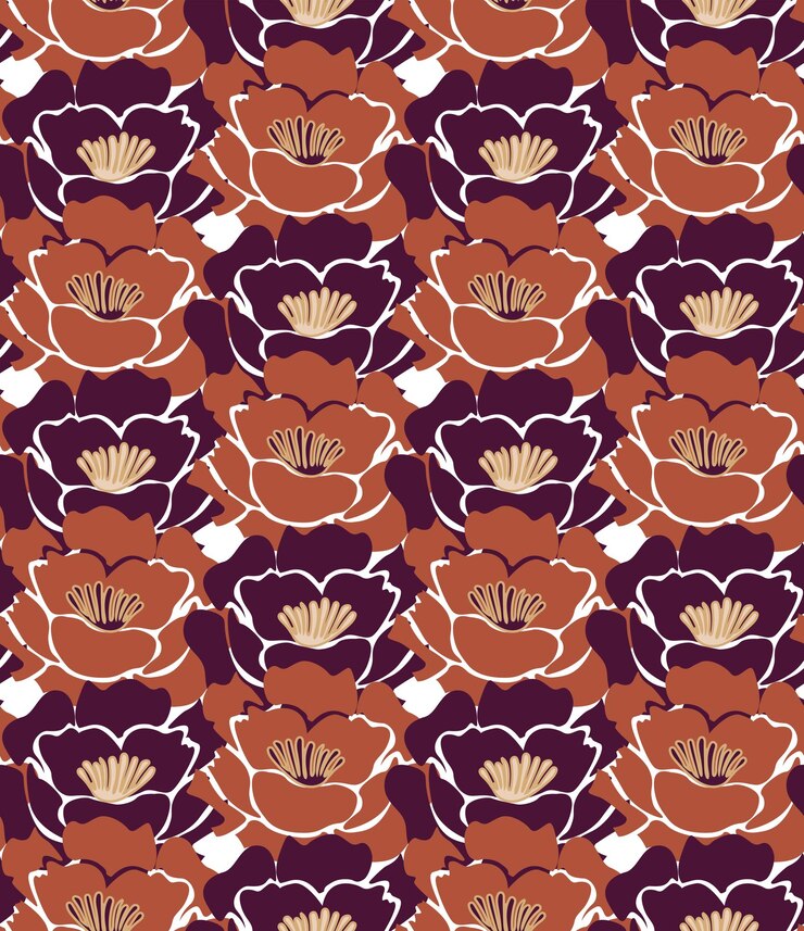 Vecteur fleurs lys abstraite transparente motif couleurs mode tendance design vectoriel chic minimal parfait