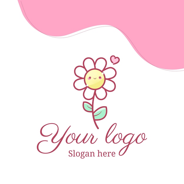 Des fleurs mignons Vector Logo