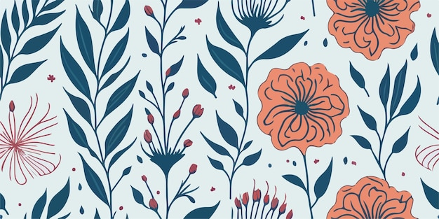 Fleurs et motifs floraux d'euphorie en pleine harmonie