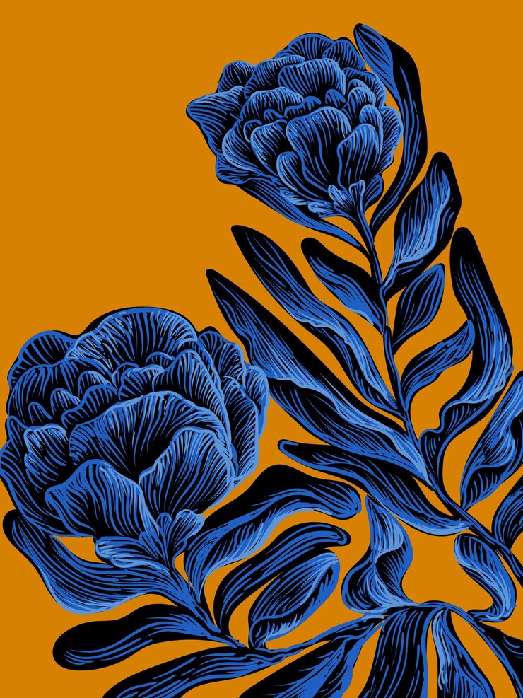 Vecteur des fleurs et des plantes dessinées à la main gravées sur une illustration vectorielle de style vintage.