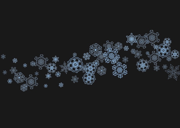 Flocons De Neige De Noël Et Du Nouvel An