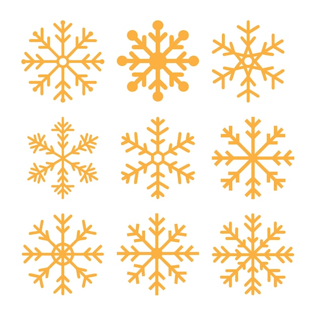Des flocons de neige de Noël sont des éléments décoratifs d'hiver pour des dessins festifs xAxA