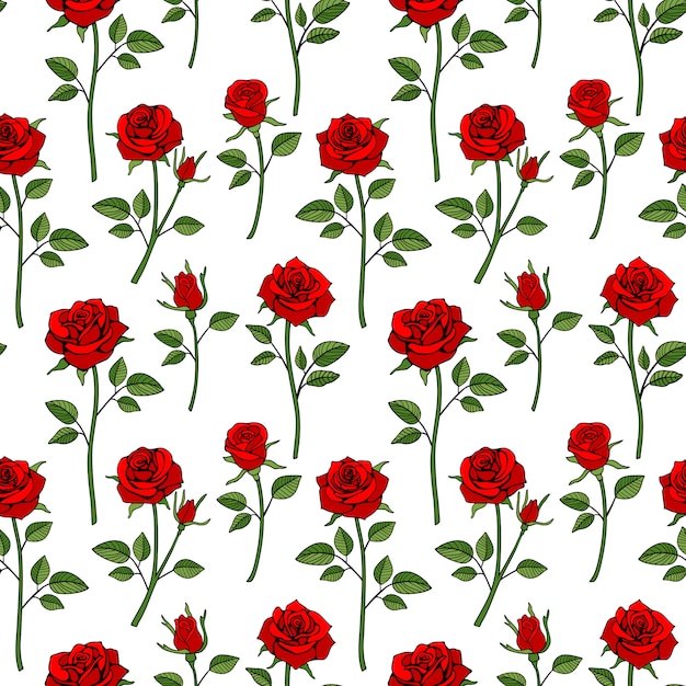 Floral anglais fond sans couture victorienne. Motif jardin rose