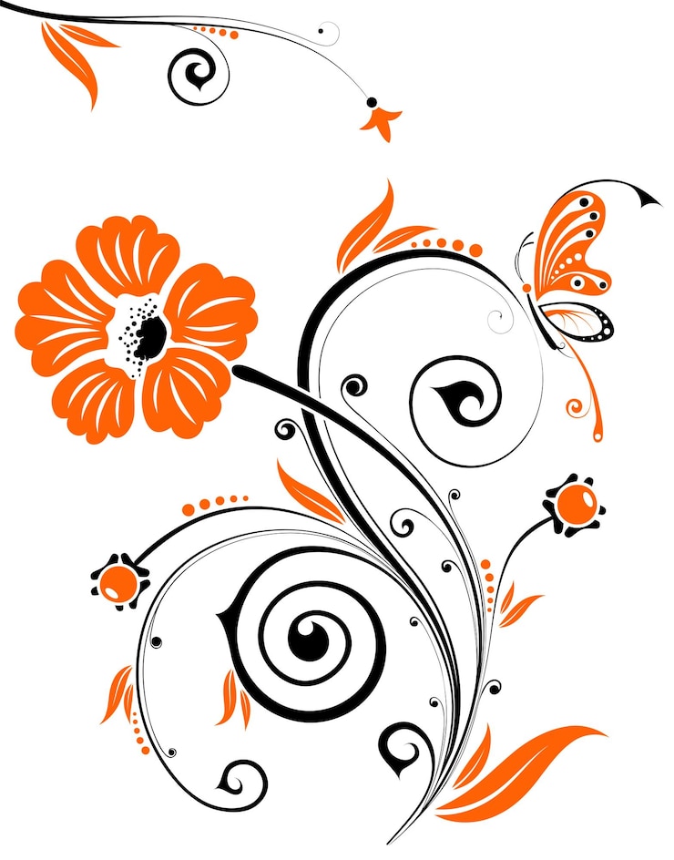 Vecteur floral background