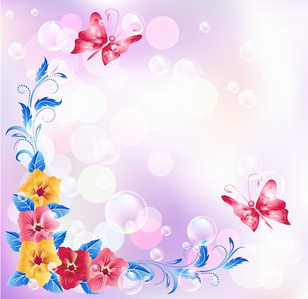 Vecteur floral background