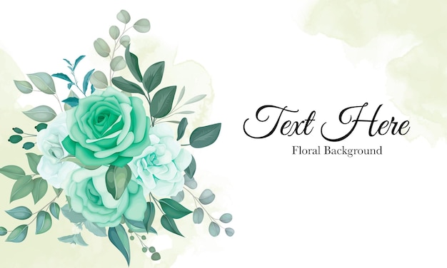Floral élégant avec des fleurs douces