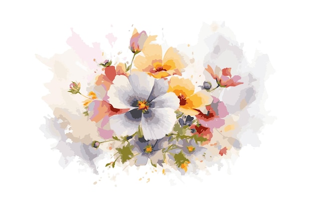 Floral fond d&#39;aquarelle