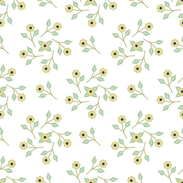 Floral Pattern Sans Soudure Pour Le Fond Et Le Décor