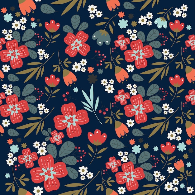 Floral pattern sans soudure