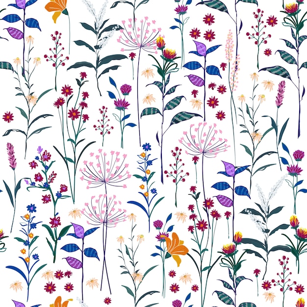 Floral Sauvage Motif De Fleurs