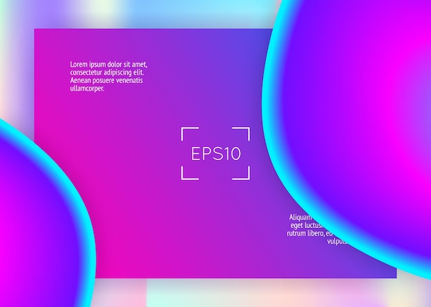 Fluide liquide avec éléments et formes dynamiques Landing page
