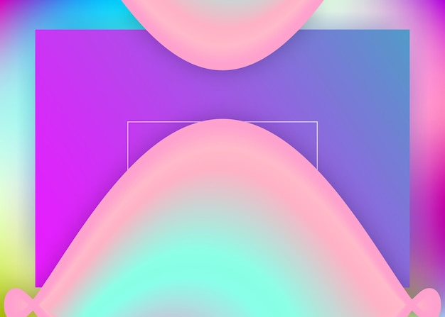 Fluide liquide avec éléments et formes dynamiques Landing page