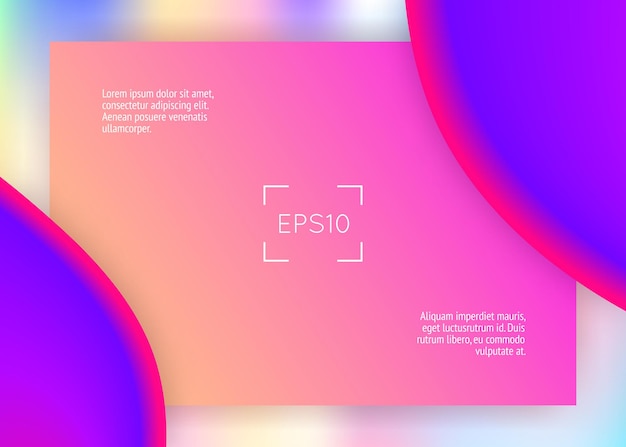 Fluide liquide avec éléments et formes dynamiques Landing page