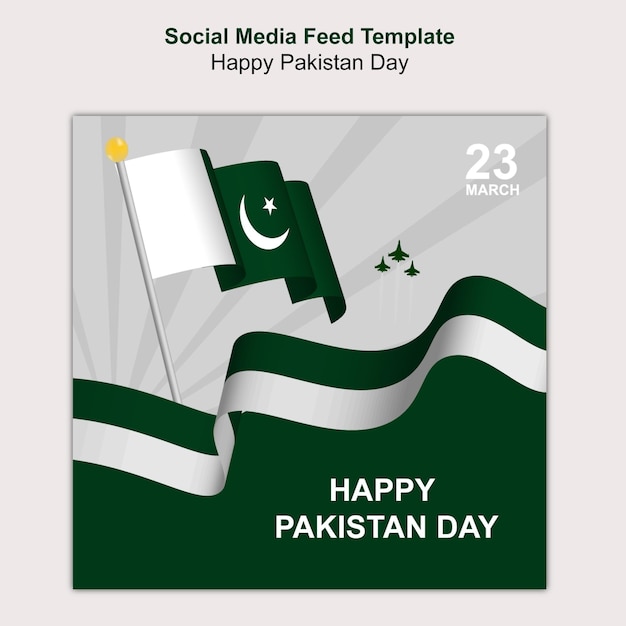 Flux De Médias Sociaux Pour Happy Pakistan Day