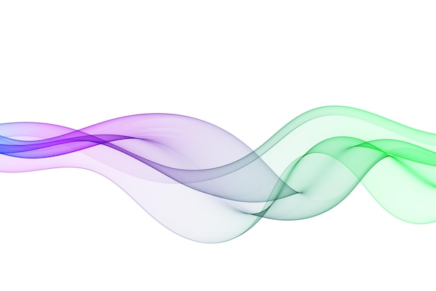Flux d'onde fumée transparente fond d'onde abstrait