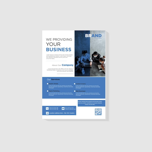 Vecteur flyer d'affaires d'entreprise