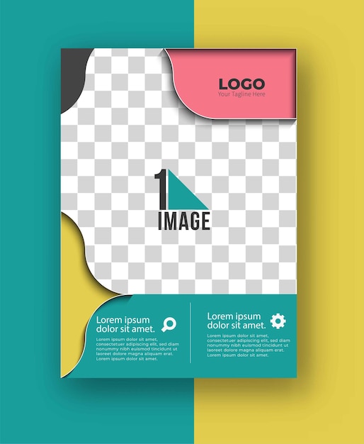 Flyer D'affaires Avec Espace D'image Et Logo.