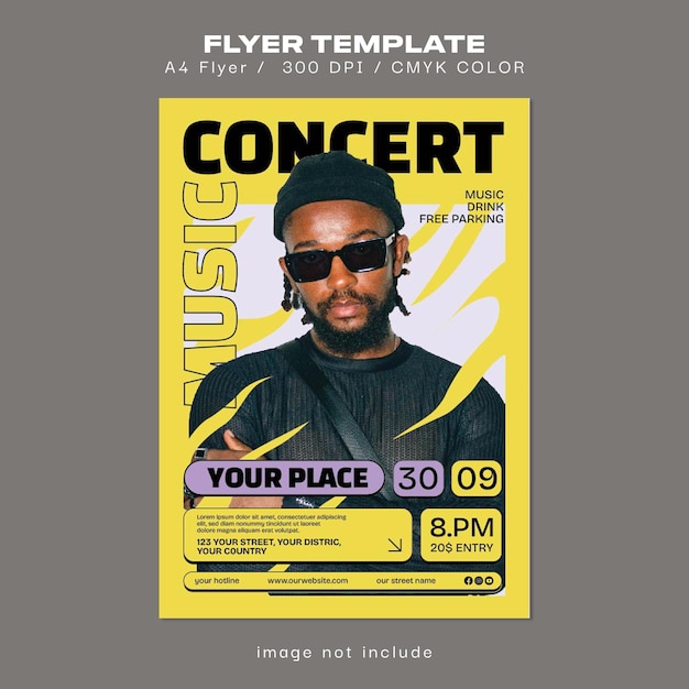 Flyer de concert de musique
