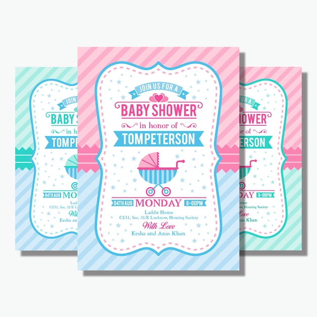 Flyer De Douche De Bébé