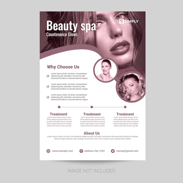 Flyer du centre de spa