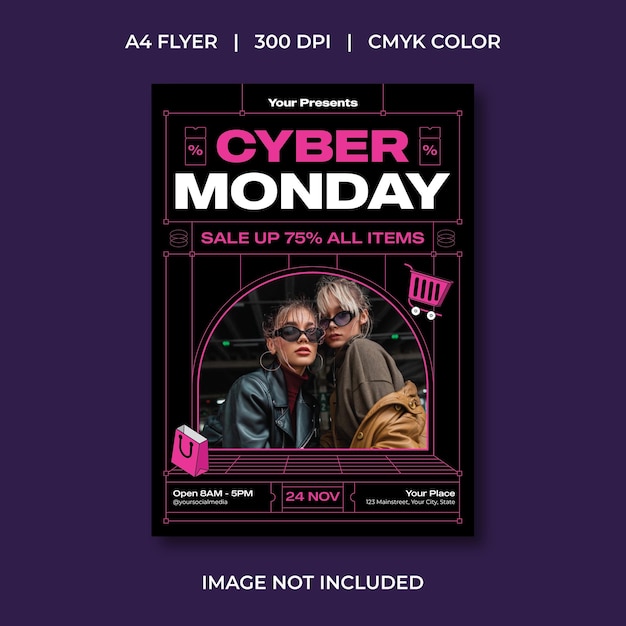Le flyer du cyber lundi