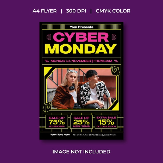 Le flyer du cyber lundi