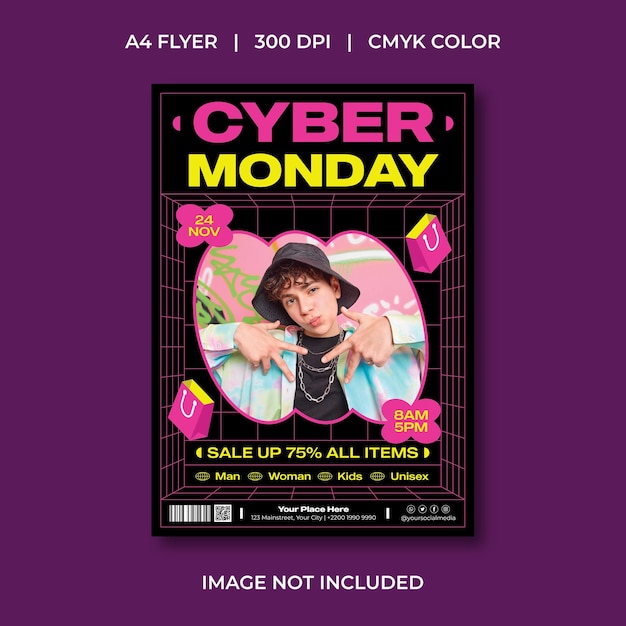 Le flyer du cyber lundi