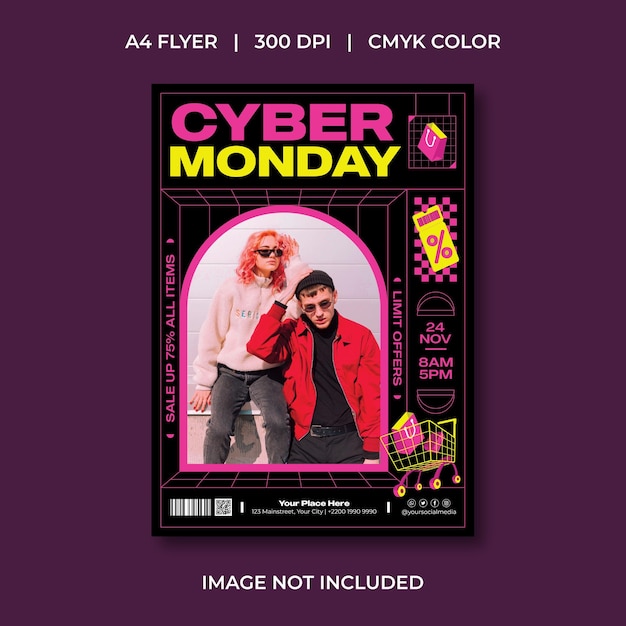 Le flyer du cyber lundi