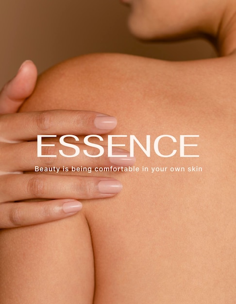Flyer esthétique de beauté modèle modifiable vecteur de texte d'essence