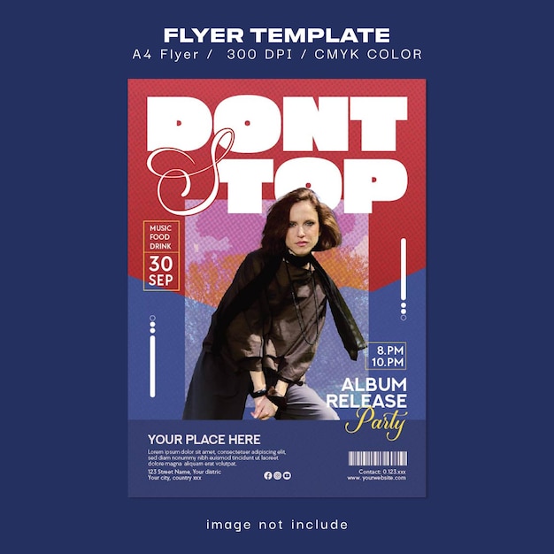 Flyer de sortie de l'album