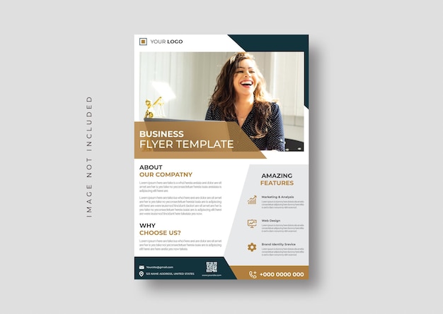 Vecteur flyer template d'affaires moderne